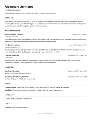 CV v šabloně Basic
