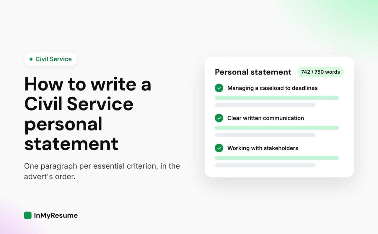 Illustration for How to Write a Civil Service Personal Statement (With a Structure That Works)
